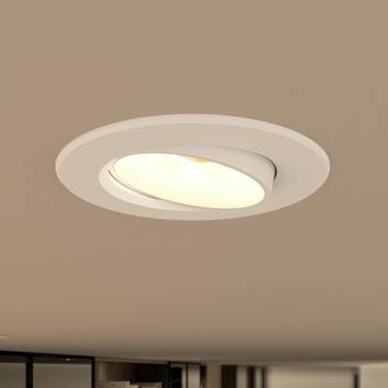 Prios Shima LED inbouwlamp, wit, 3.000 K