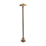 LED-Wegeleuchte Aura Disk, Höhe 80 cm, messing antik, IP65