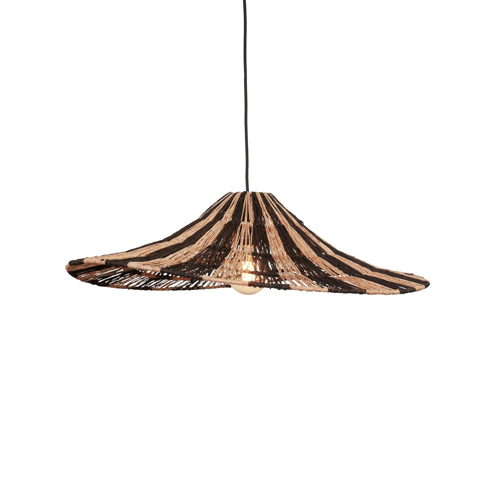 GOOD & MOJO Hängeleuchte Cuzco natur schwarz Ø 65 cm Jute