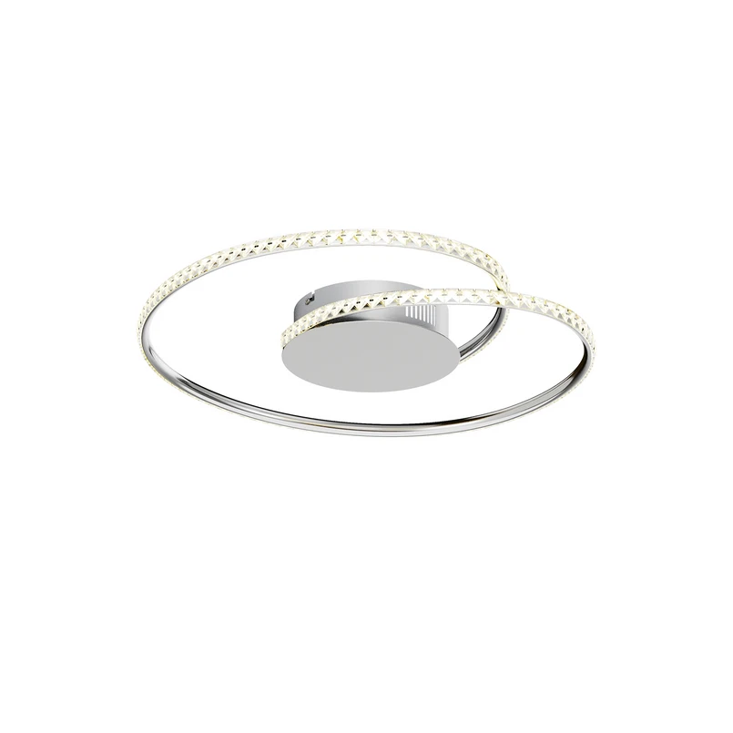 Lindby – Joline LED Deckenleuchte Ø45 Chrome/Clear