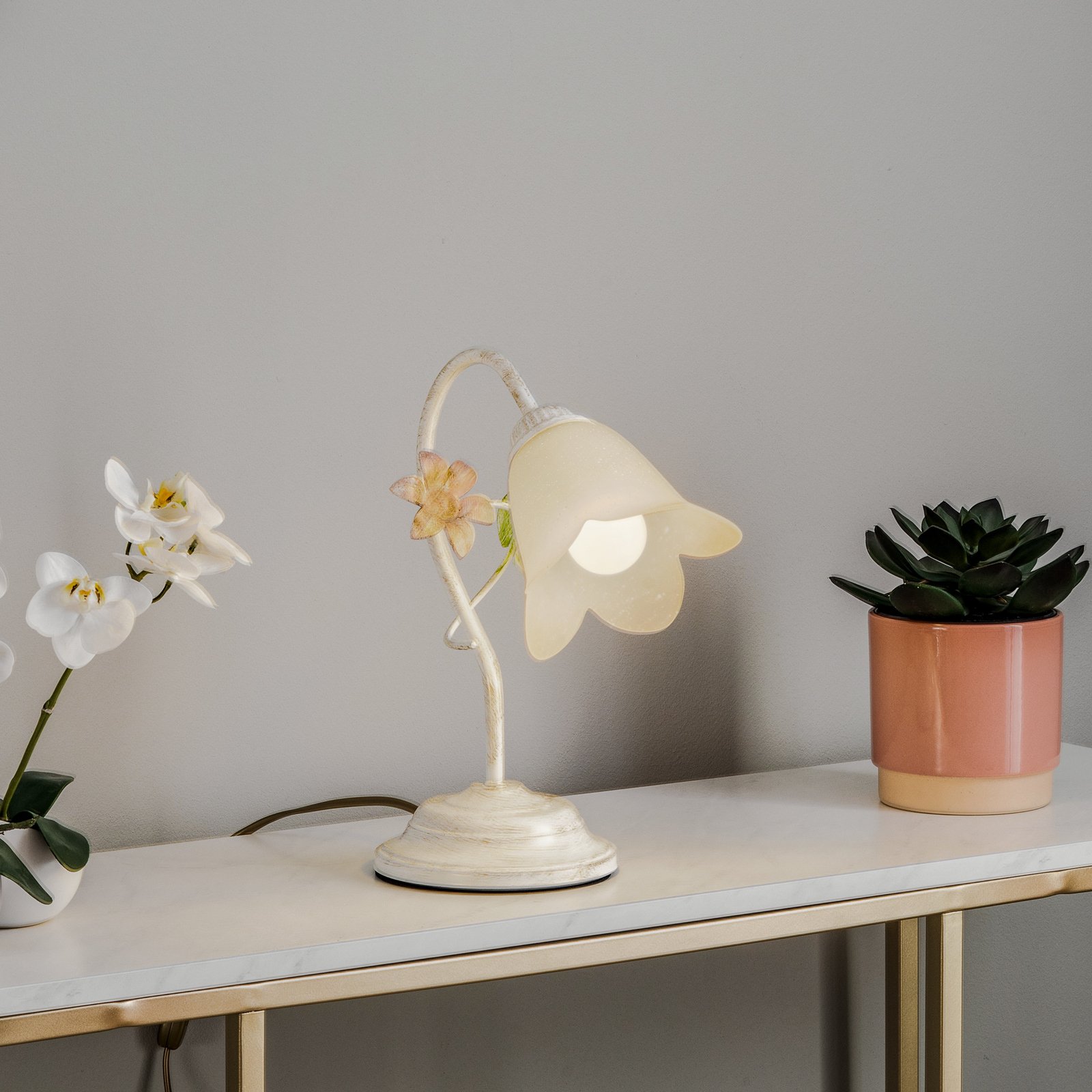 Lámpara de mesa Botton en estilo florentino 1 luz