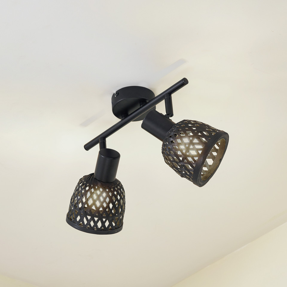 Lindby Eskil 2 Plafond, svart från Lindby