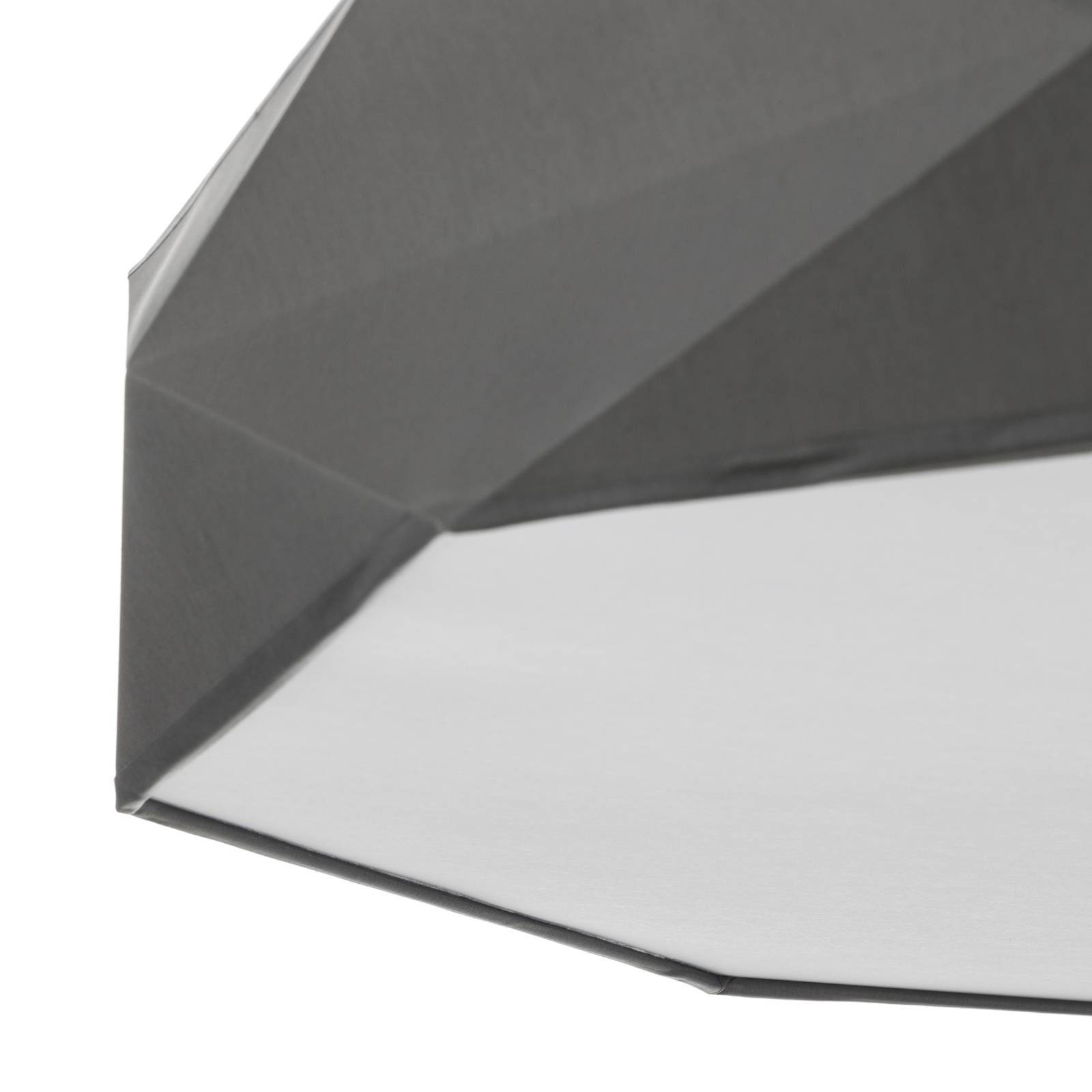 Lampa sufitowa Kantoor New, Ø 88 cm, szara