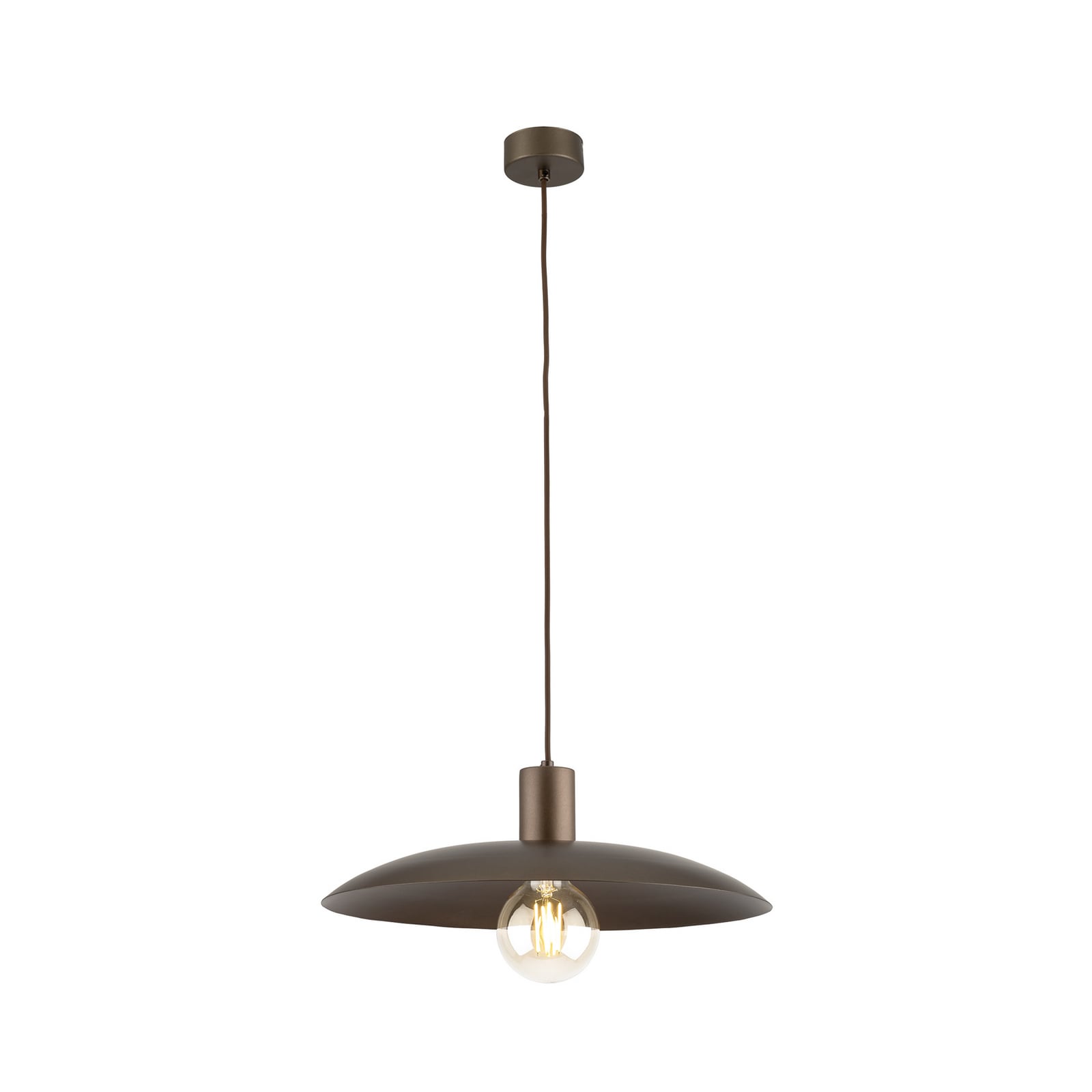 Suspension Astra, marron, métal, Ø 41 cm, E27
