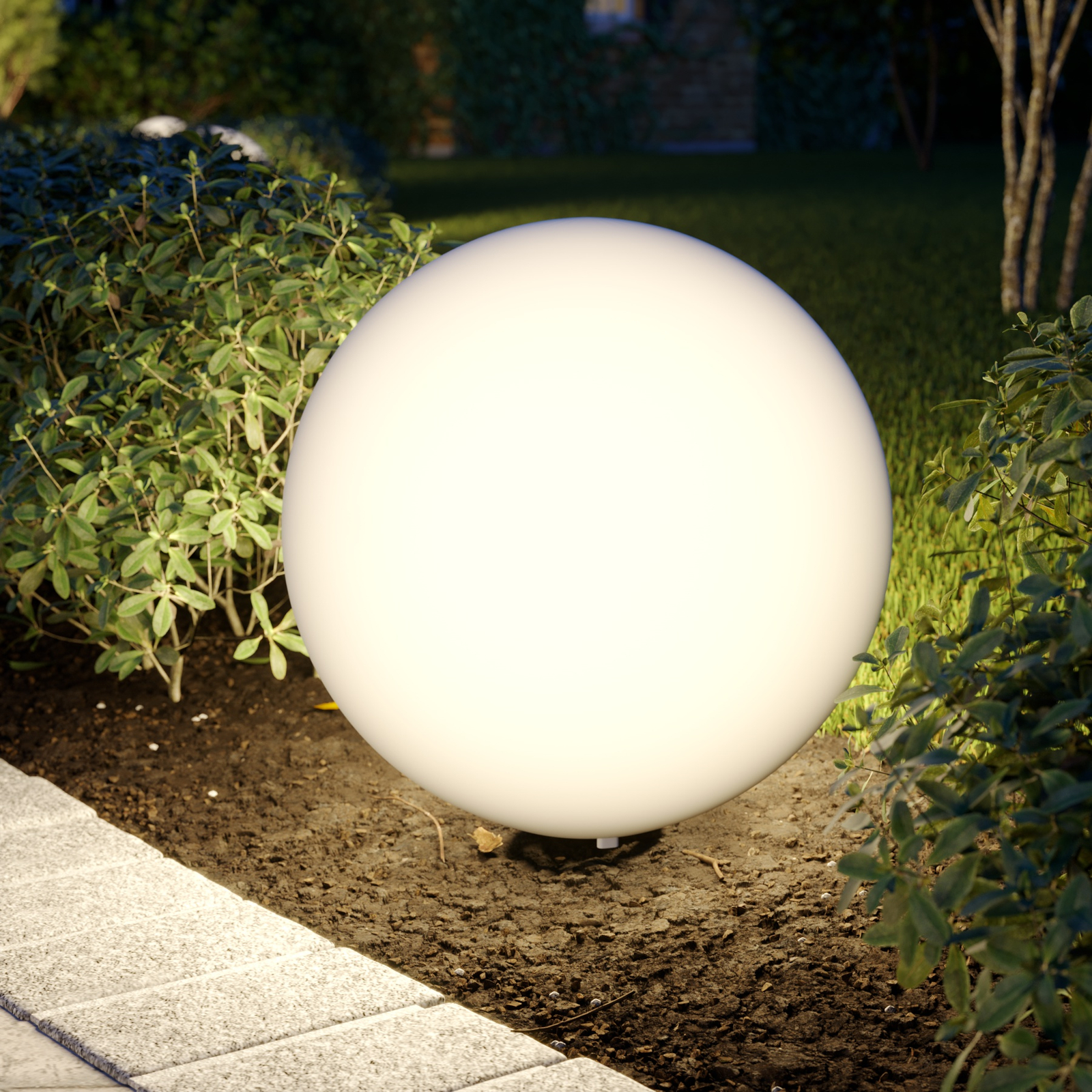 Prios Senadin světlo-koule, bílé, IP54, 50 cm