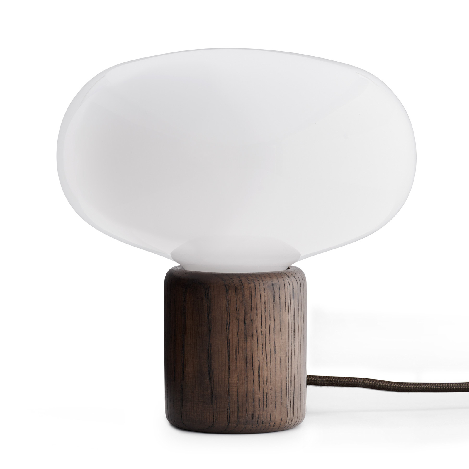 New Works Karl-Johan table lamp, oak/opal glass