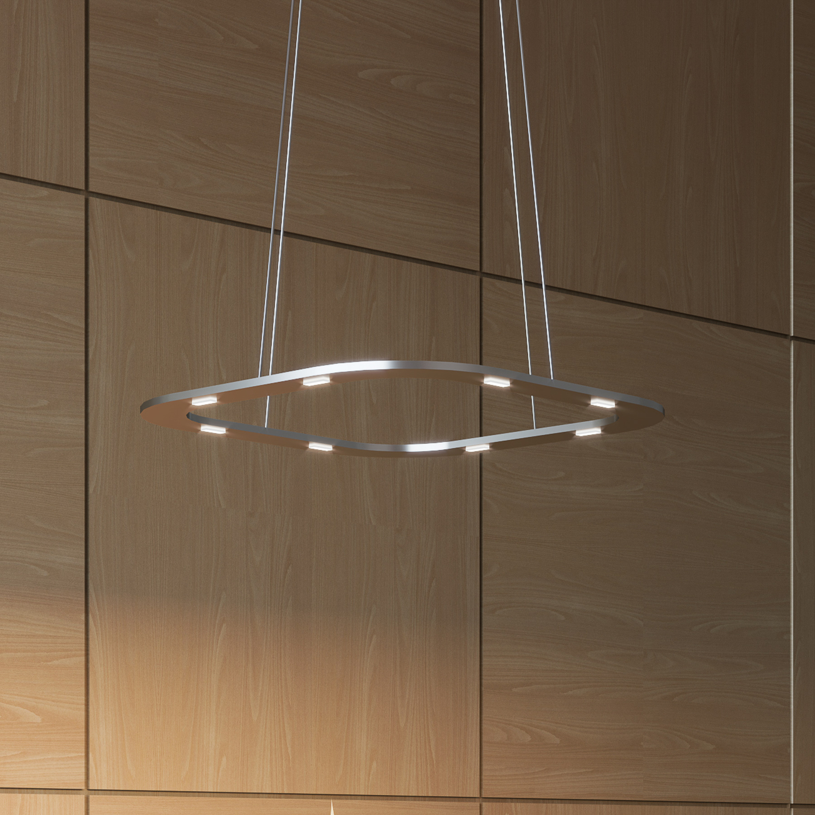 BYOK Piani Quadro LED-Hängeleuchte Phase Cut 48cm