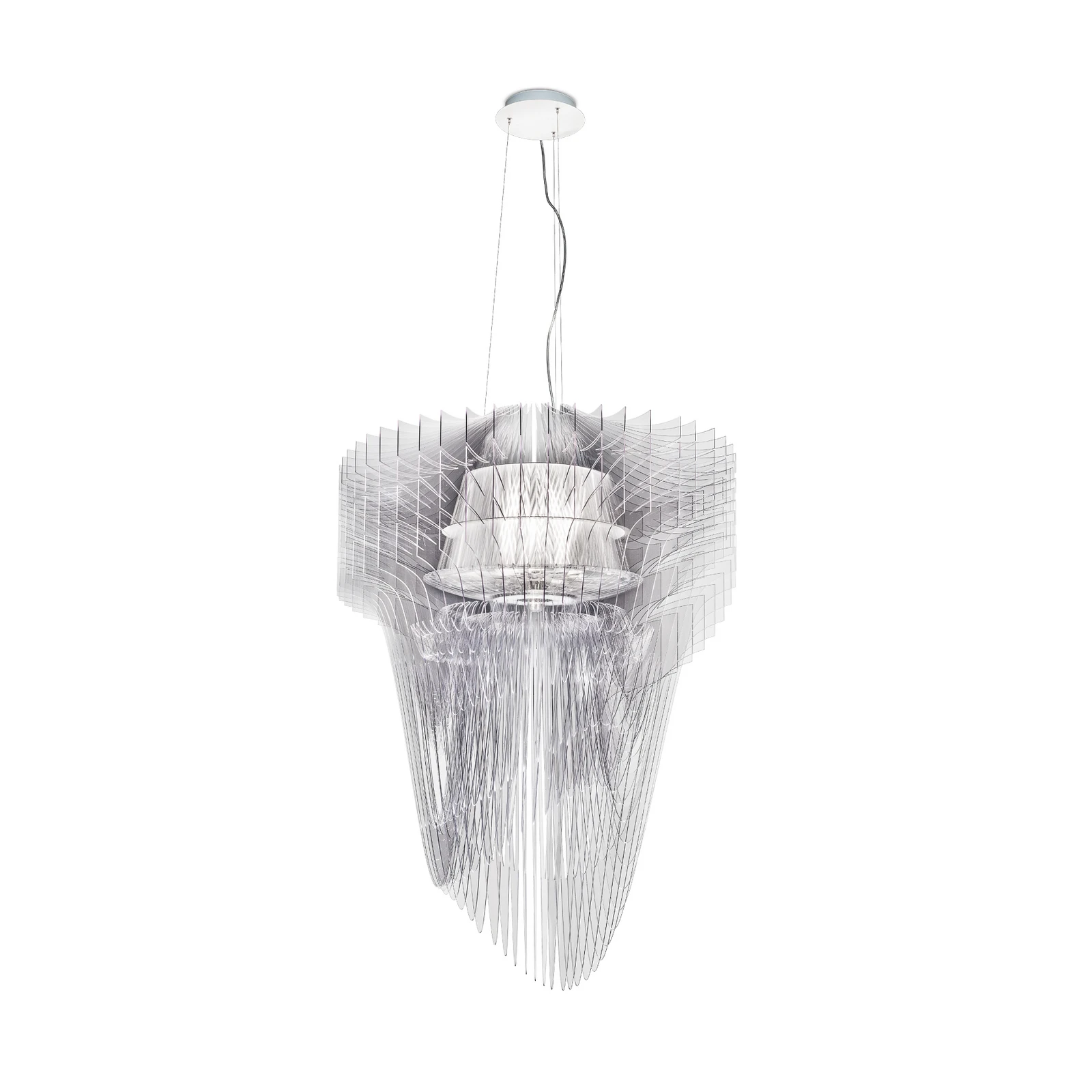 Slamp Aria M Hängeleuchte, klar, Ø 60 cm