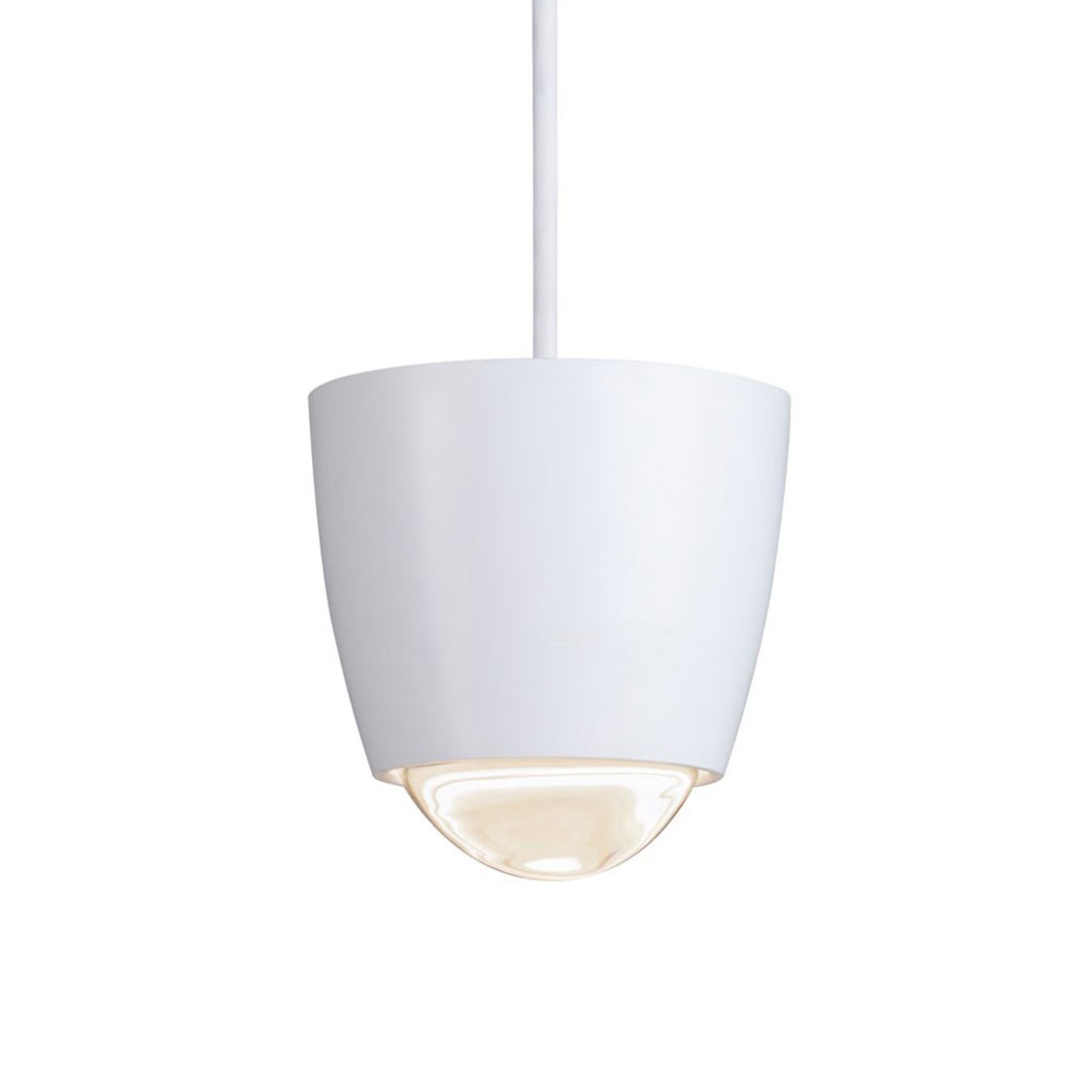 Paulmann NanoRail Cono LED pendant light, white, for Living / Dining Room, plastic, metal, 6.5 W, energy efficiency: A+, H: 10 cm