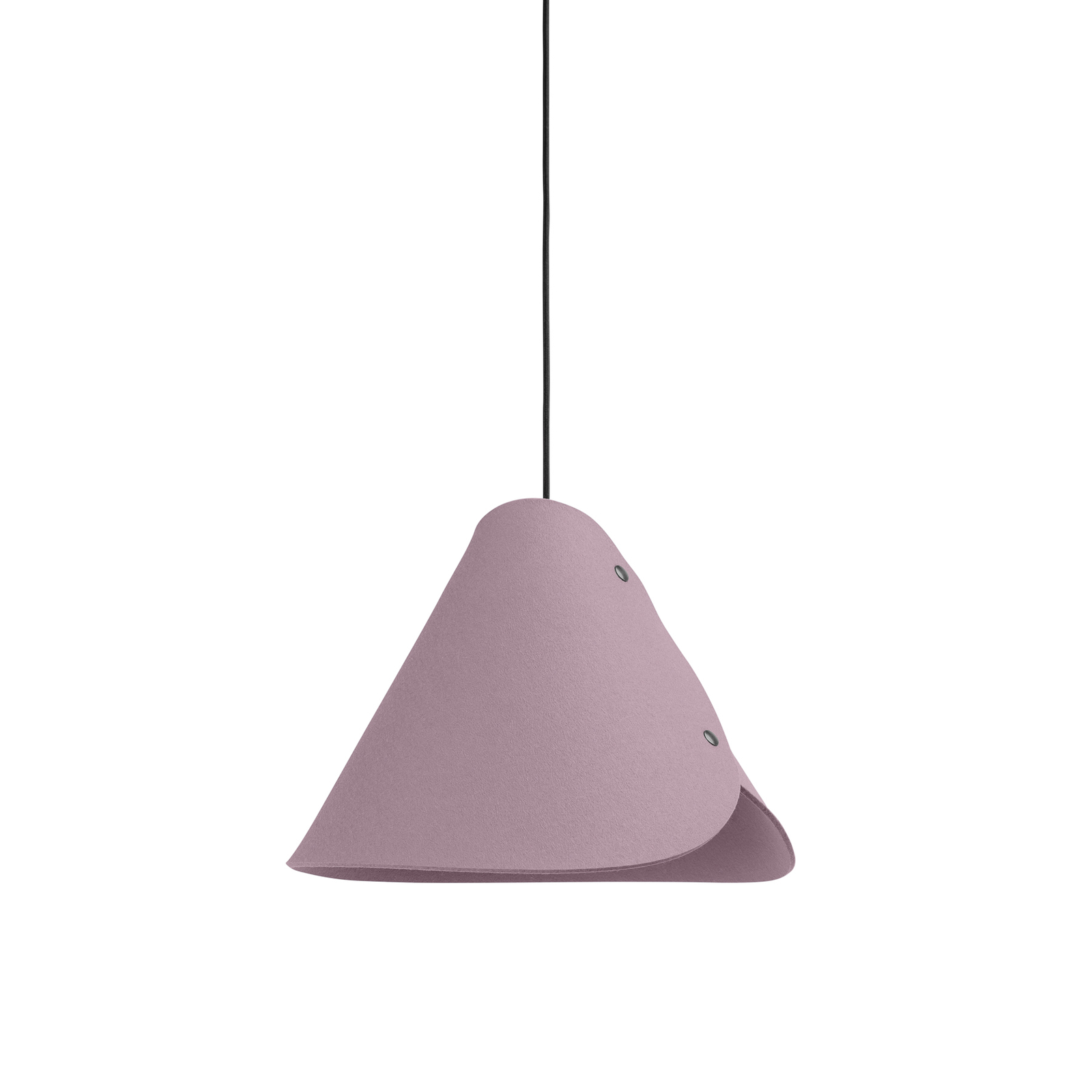 ALMUT 0314 pendant light, conical 1-bulb soft pink
