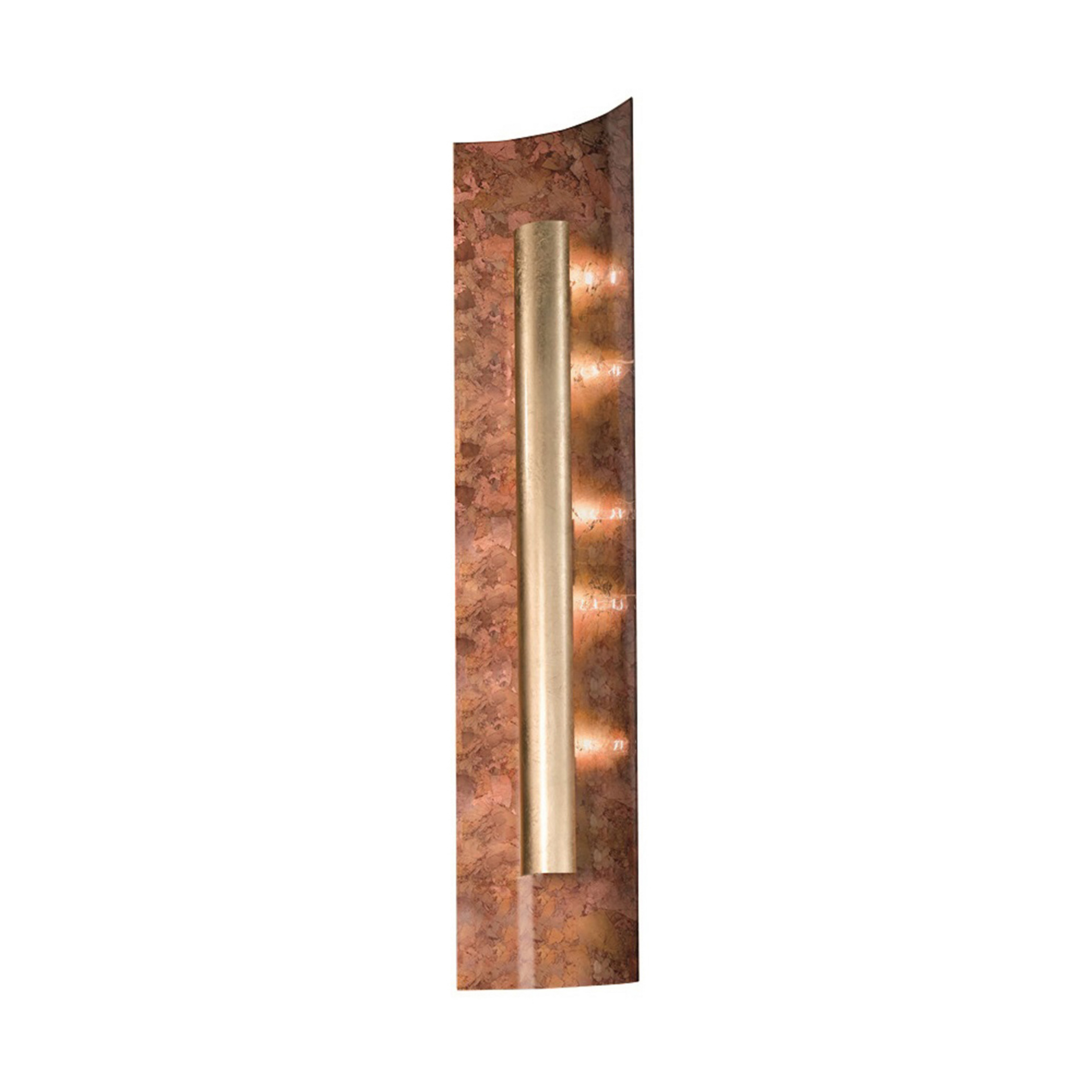 Wandleuchte Aura Herbst Blende gold, Höhe 60 cm