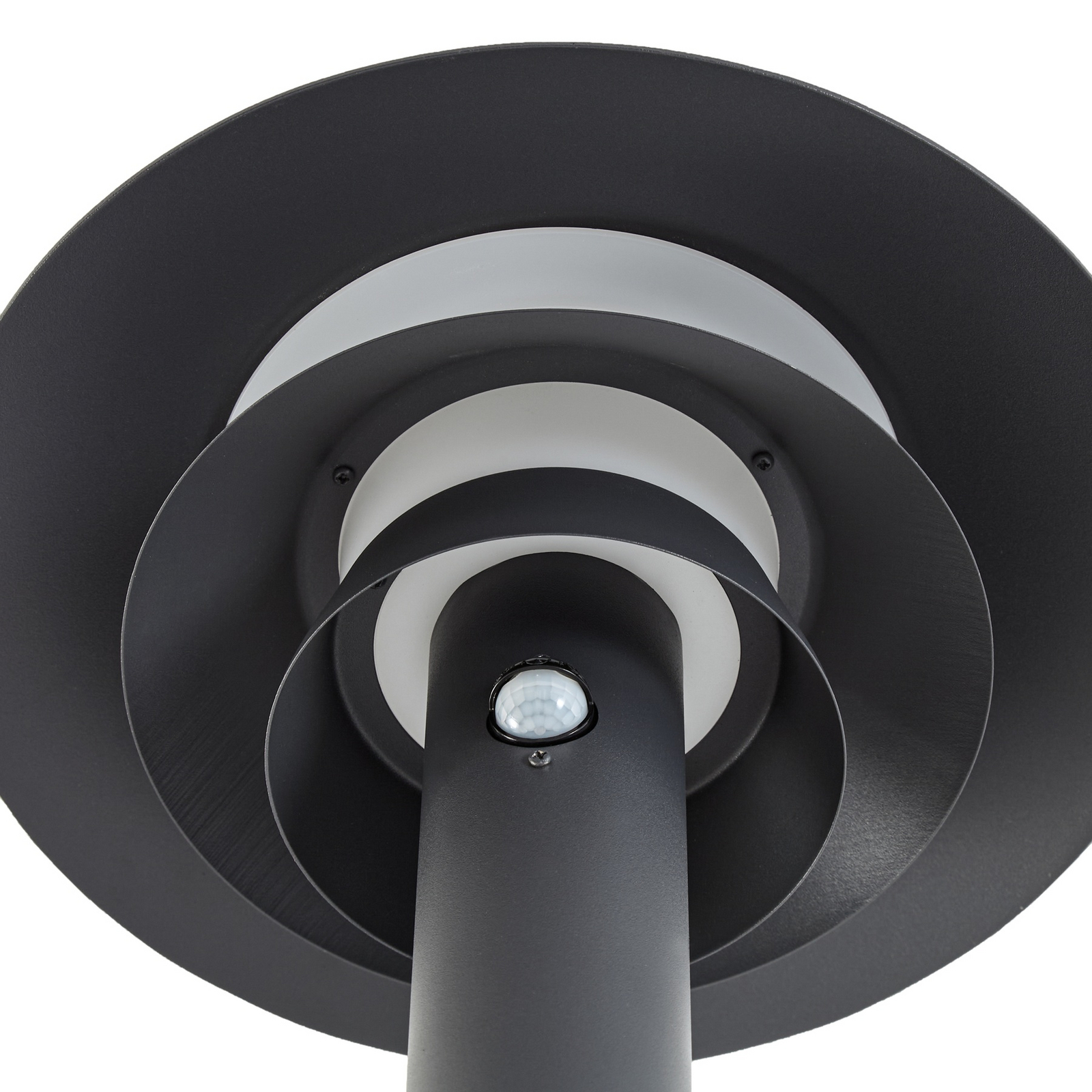 Lucande Montaro LED path light, 110 cm, anthracite, sensor