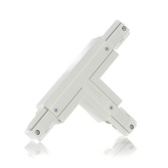 Conector en T instalación tierra exterior Link blanco izquierdo
