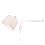 Wandleuchte Baldo mit Kabel + Stecker