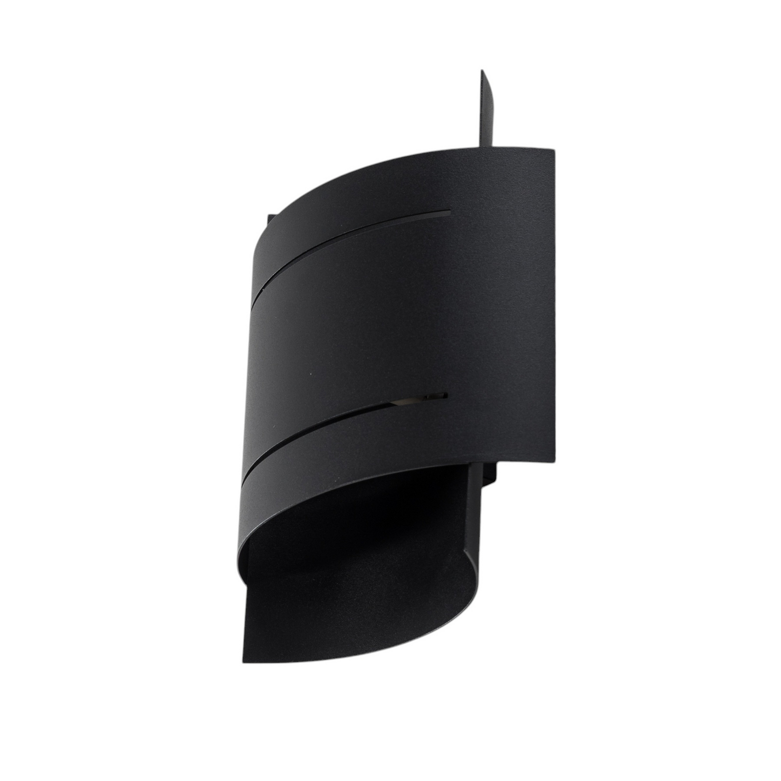 Euluna Isotta wall light, semicircular, black