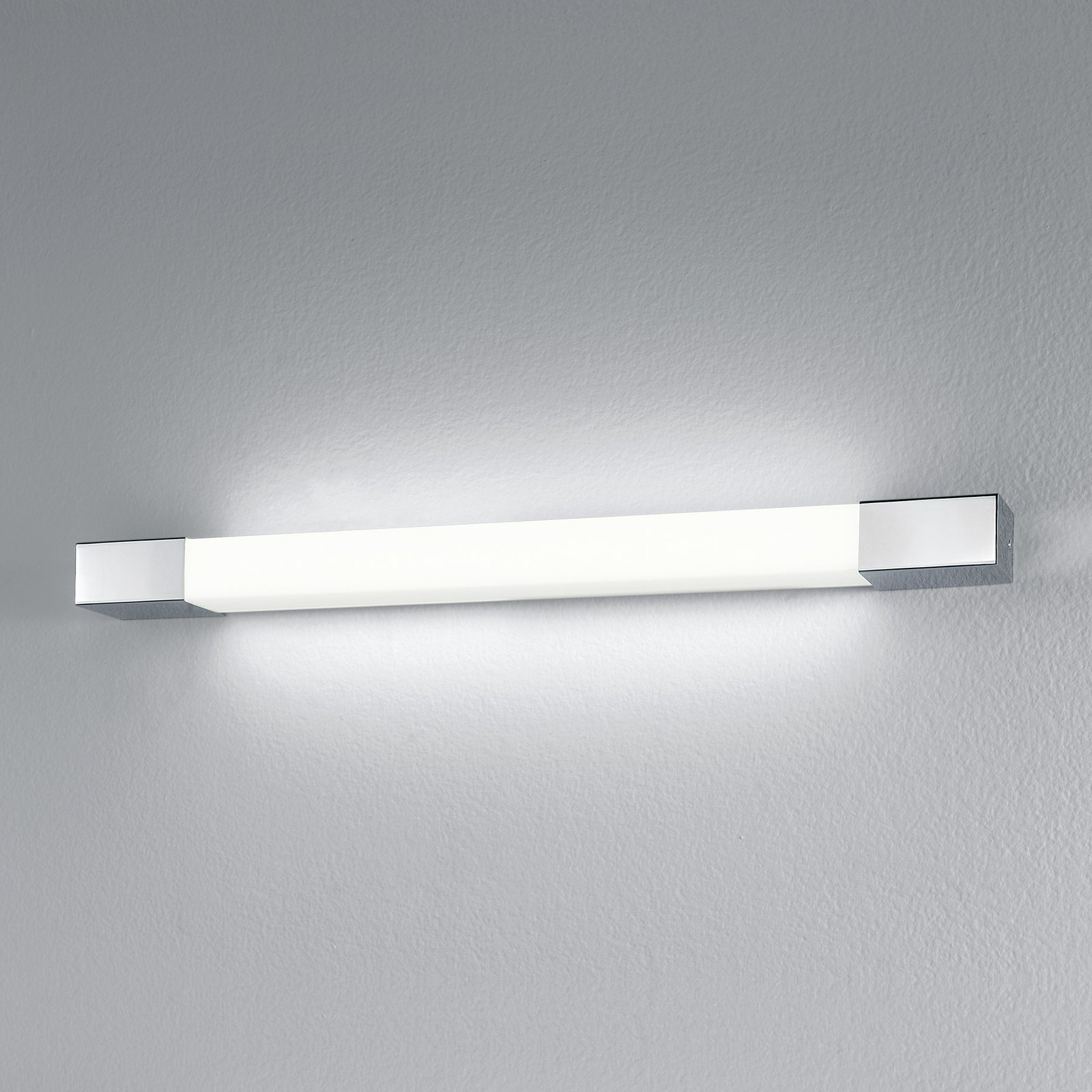 Candeeiro de parede Egger Supreme LED, aço inoxidável, 130 cm