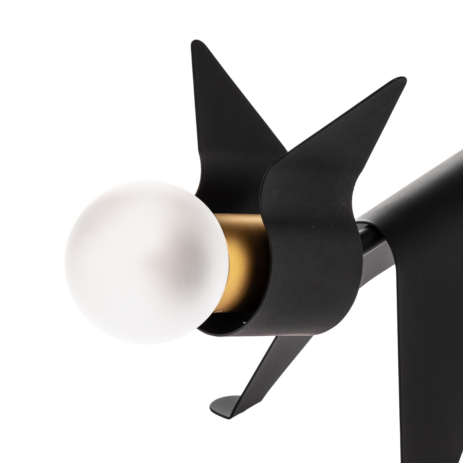 Lucande Idalina LED-pöytävalaisin, kissa, musta