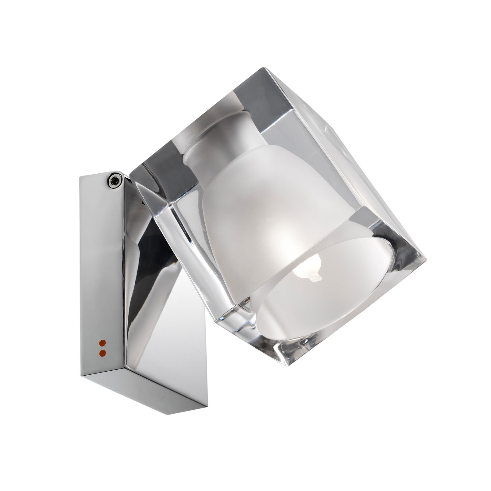 Fabbian Cubetto zidna svjetiljka G9 krom/prozirno