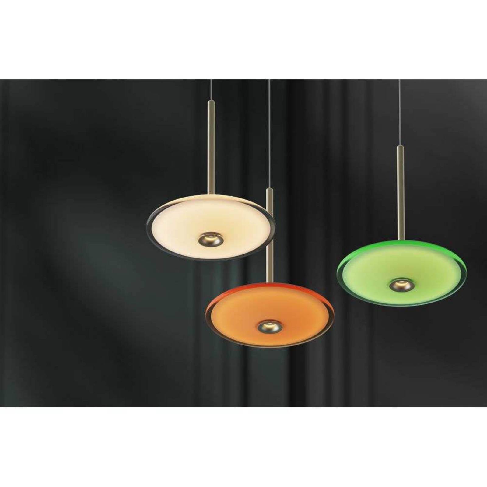 LOOM DESIGN LED-Pendelleuchte Solene, grün, Glas, Ø 20 cm günstig online kaufen