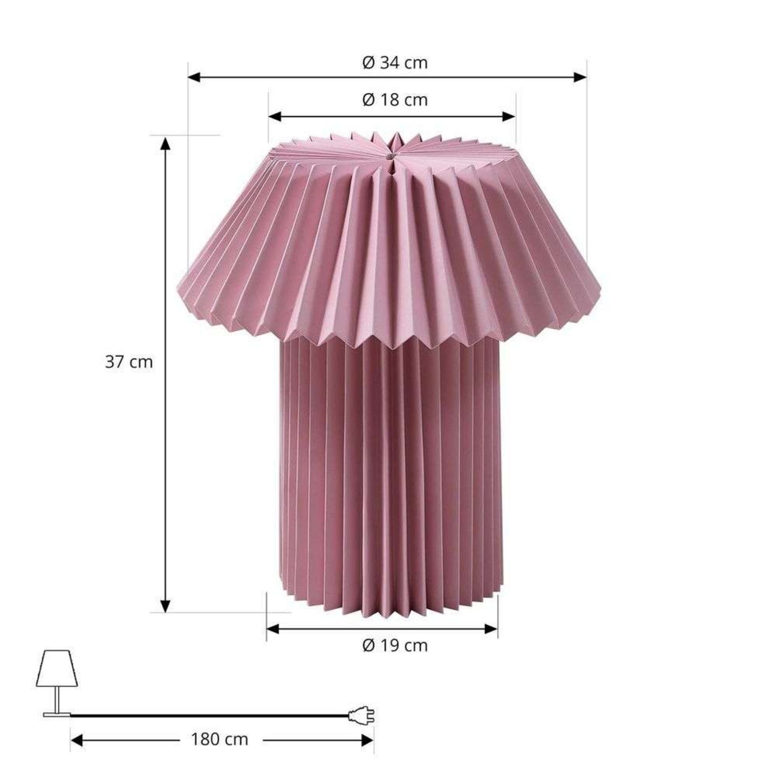 Magali Table Lamp Light Pink - Lindby