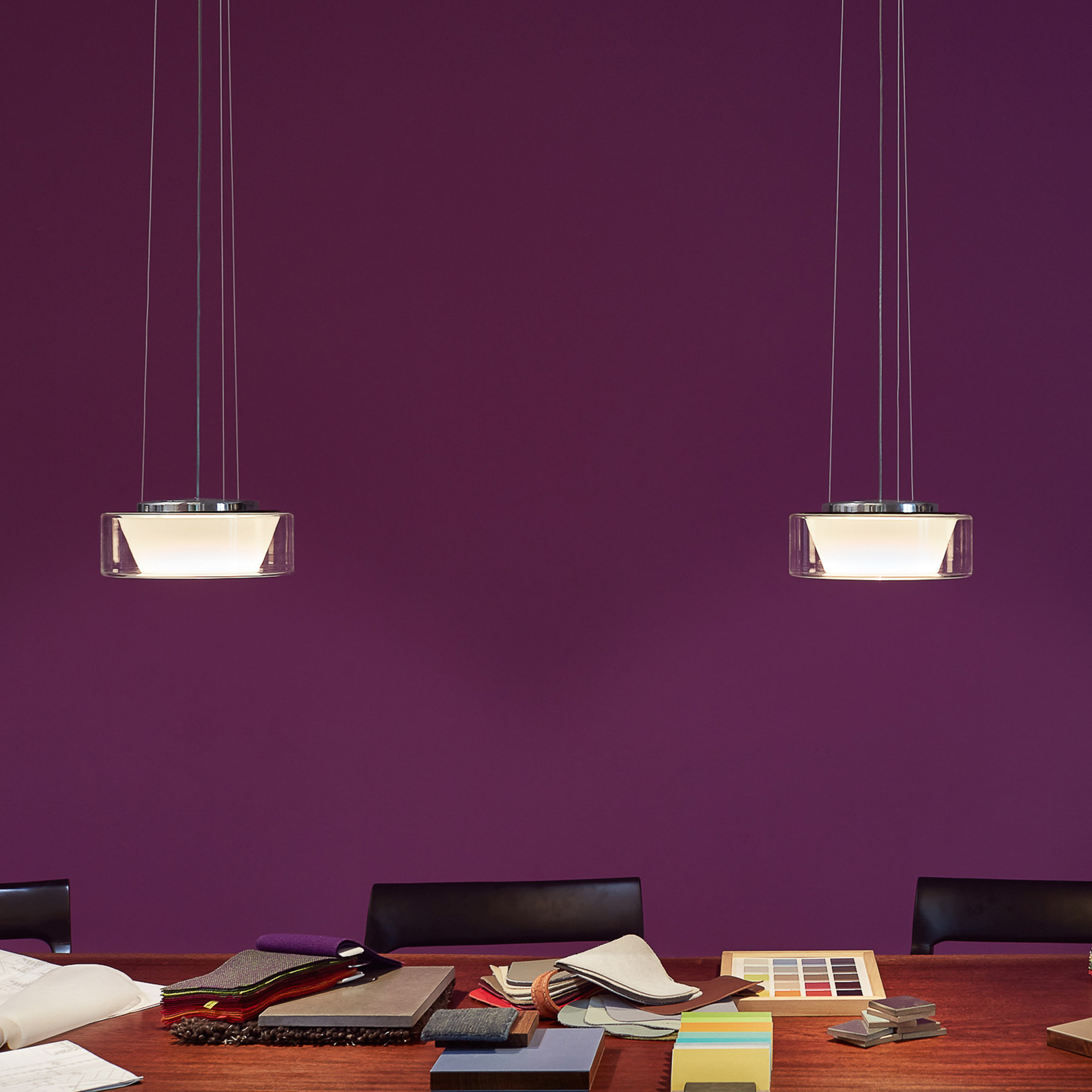 serien.lighting Curling S câble 927 verre/cône