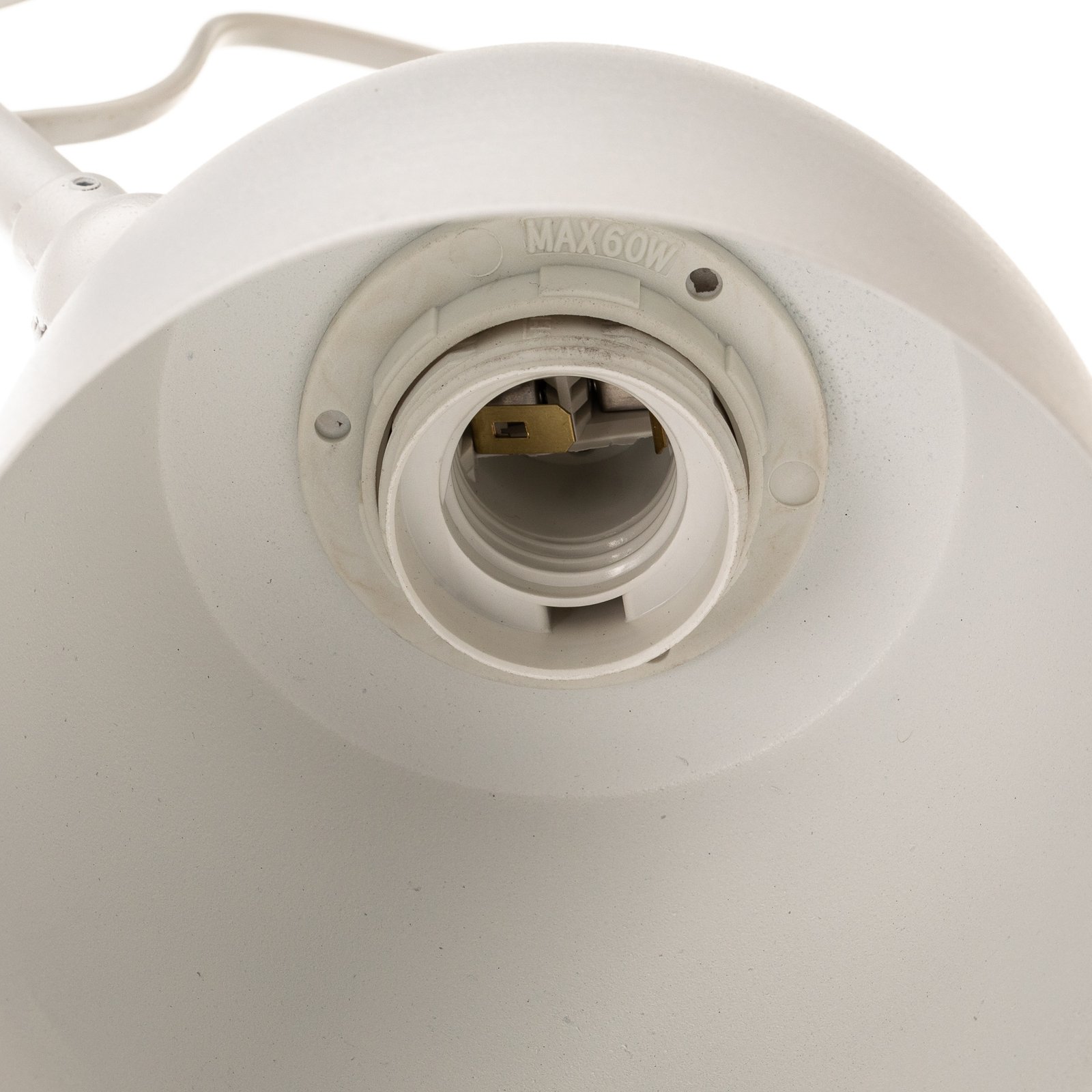 1002 wall light with plug, 2-bulb, white