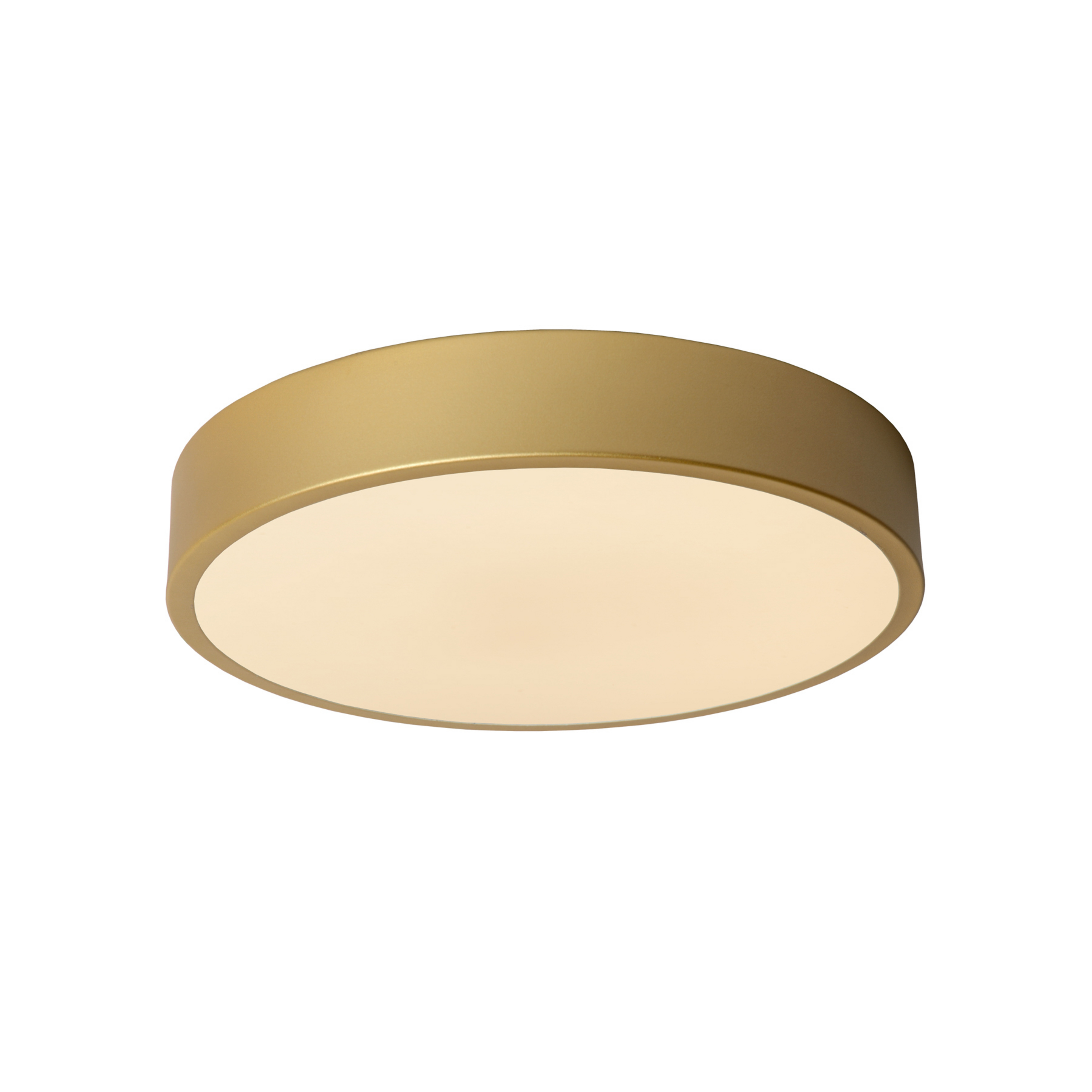 LED-Deckenleuchte Unar, gold matt, Ø 30 cm