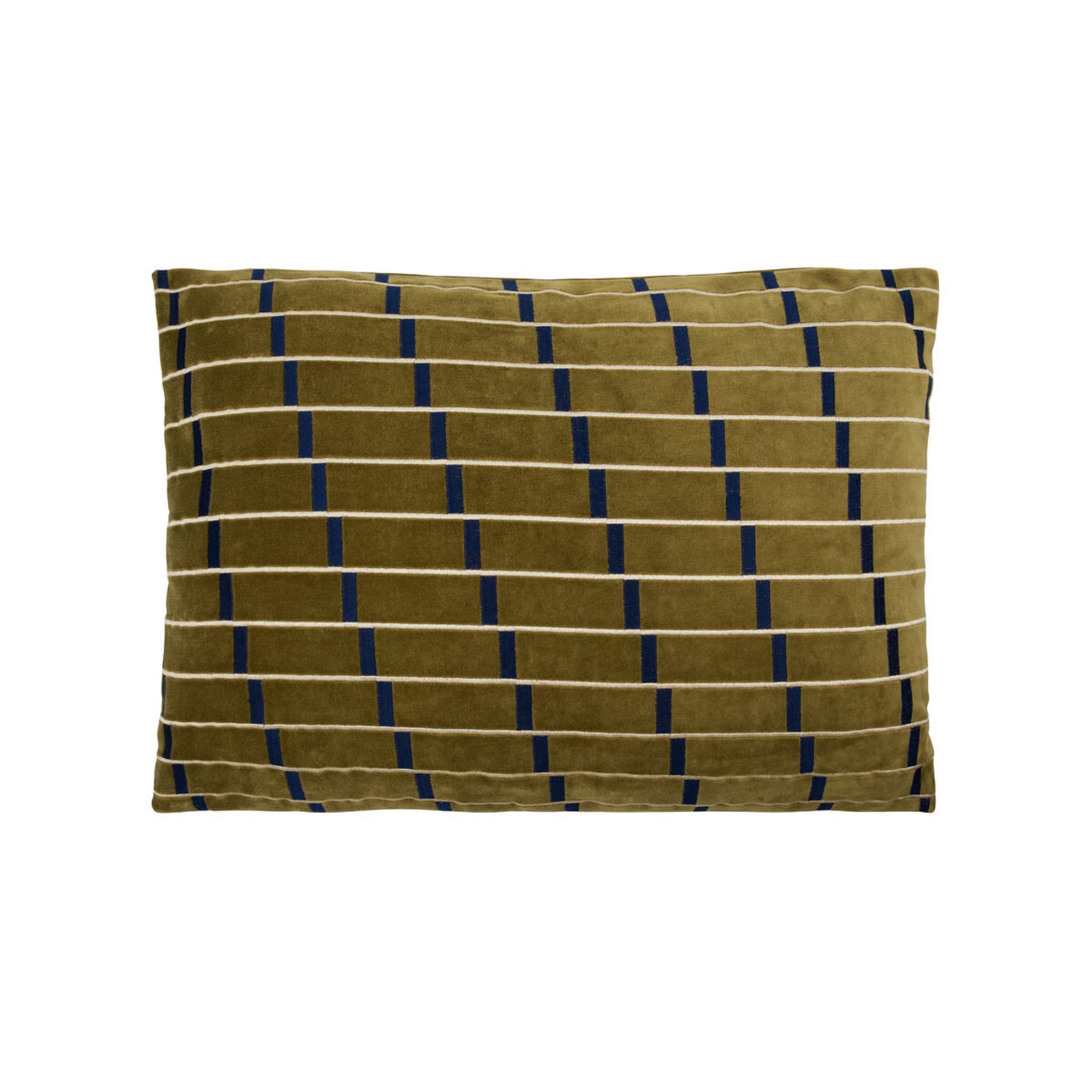 Fodera per cuscino HDGona, color ambra, ricamata, 60x40 cm - House Doctor