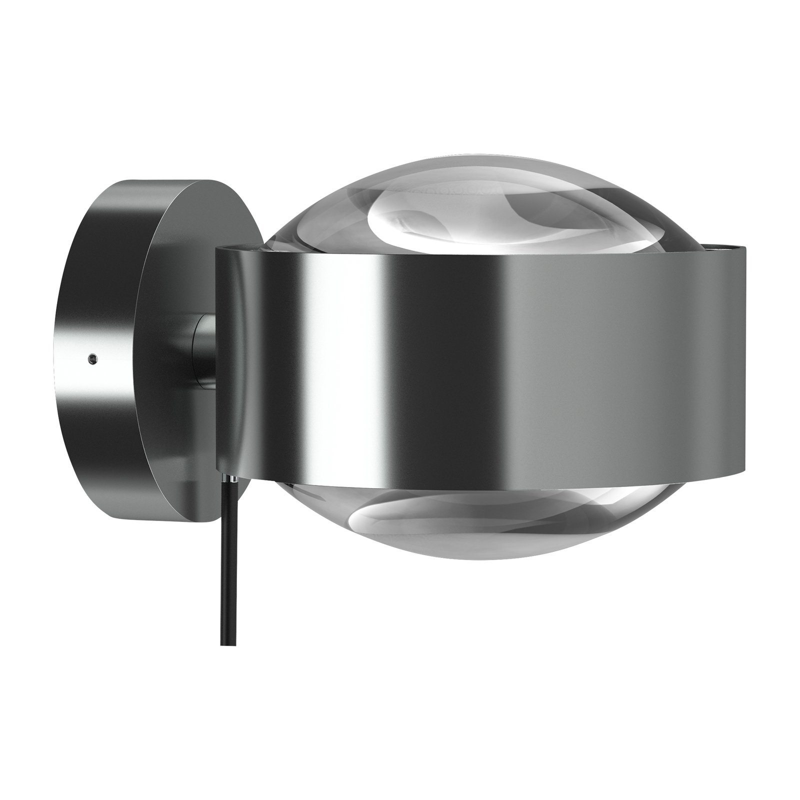 Puk Maxx Wall+ LED wall lamp rotatable, clear lenses