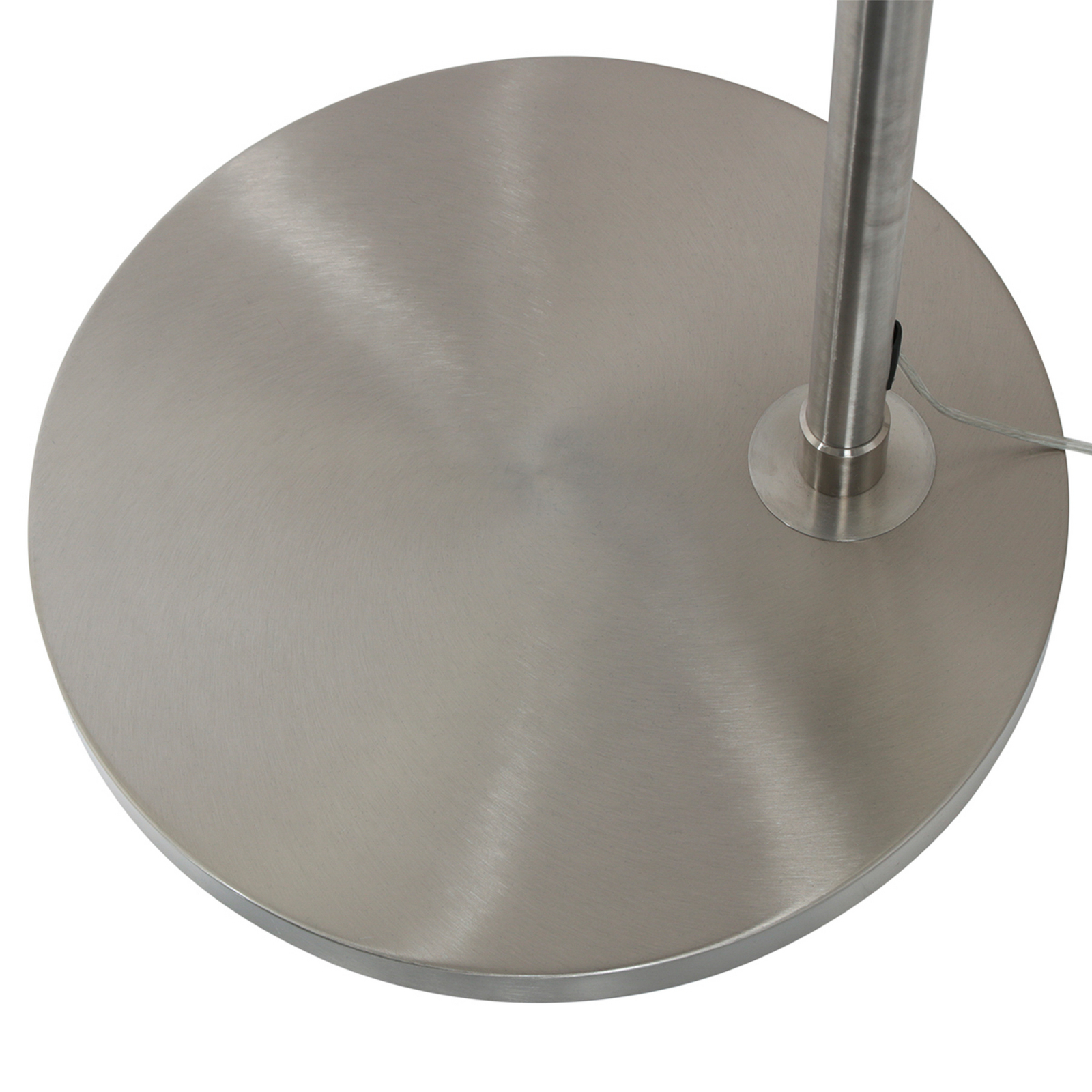 Kaareva lattiavalaisin Sparkled Light, teräs/musta nailon, 240 cm