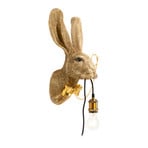 Candeeiro de parede KARE Animal Rabbit, dourado, plástico, E27