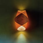 LZF vegglampe Orbit, kirsebærtrefarget, bredde 19 cm, tre