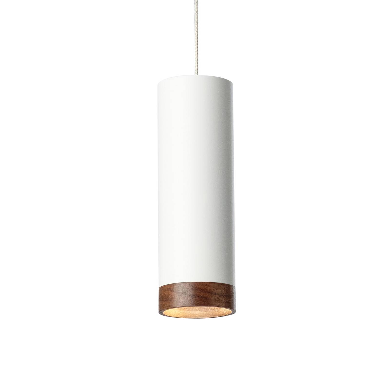 Domus Suspension LED PHEB, blanc/noyer