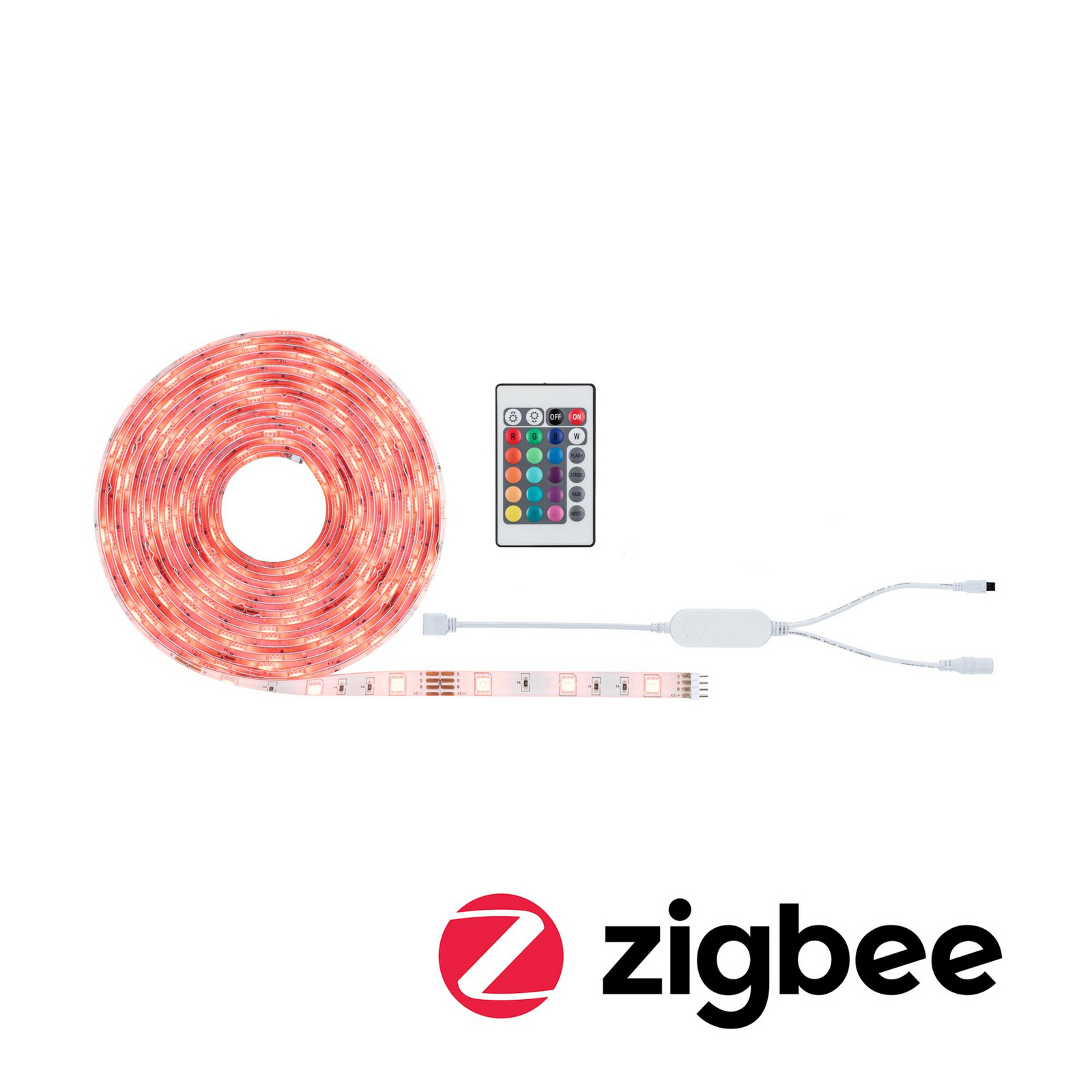 Kit completo de tiras LED Paulmann SimpLED de 5 m, inteligente, RGB, 24 W Kit completo de tiras LED Paulmann SimpLED de 5 m, inteligente, RGB, 24 W
