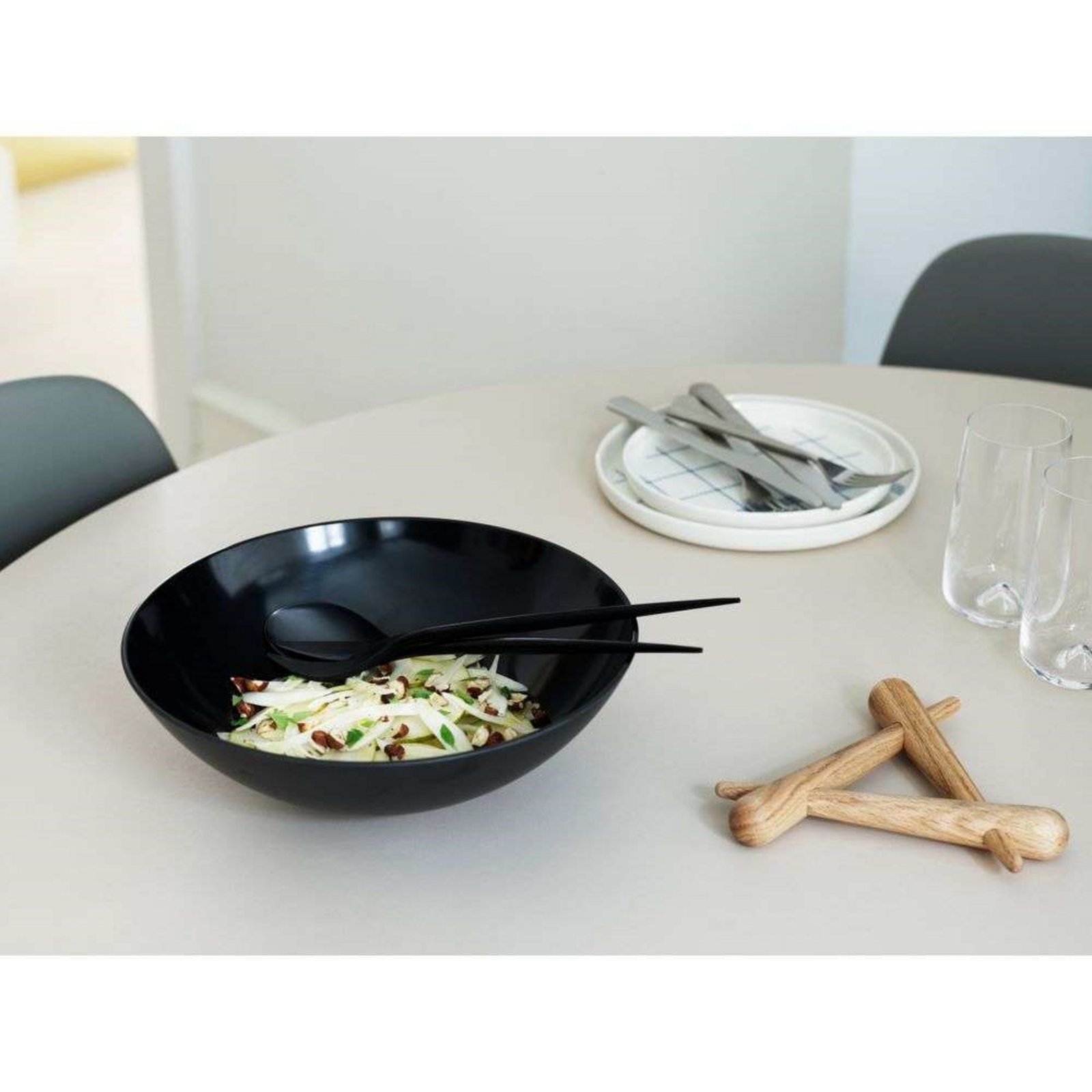 Krenit Salad Set Black - Normann Copenhagen