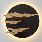 Firmamento - black and gold LED wall lamp