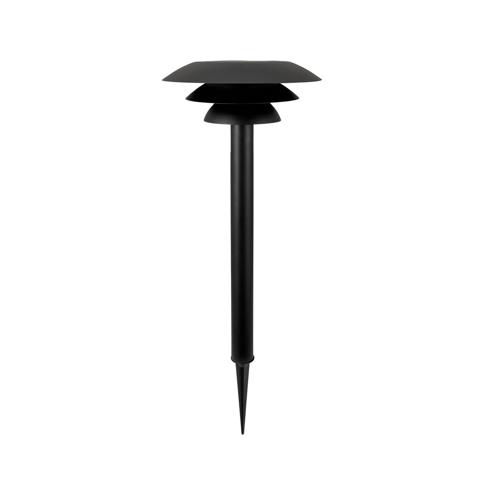 DL25 solcelledrevet LED-lampe med jordspyd, sort, metal, 3.000 K – Dyberg Larsen DL25 solcelledrevet LED-lampe med jordspyd, sort, metal, 3.000 K – Dyberg Larsen