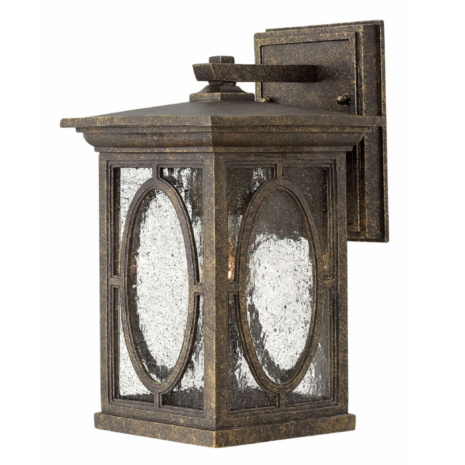 HINKLEY Randolph outdoor wall light with a brown finish, aluminium, E27, 75 W, energy efficiency: A++, W: 15.2 cm, H: 27.4 cm