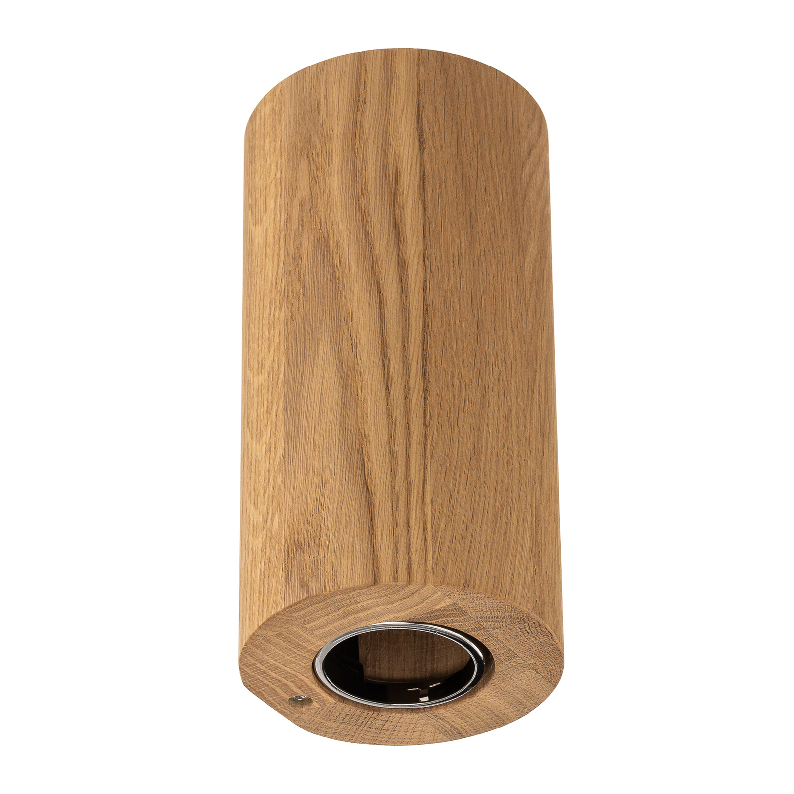 Wall light Wooddream 1-bulb oak, round, 20cm