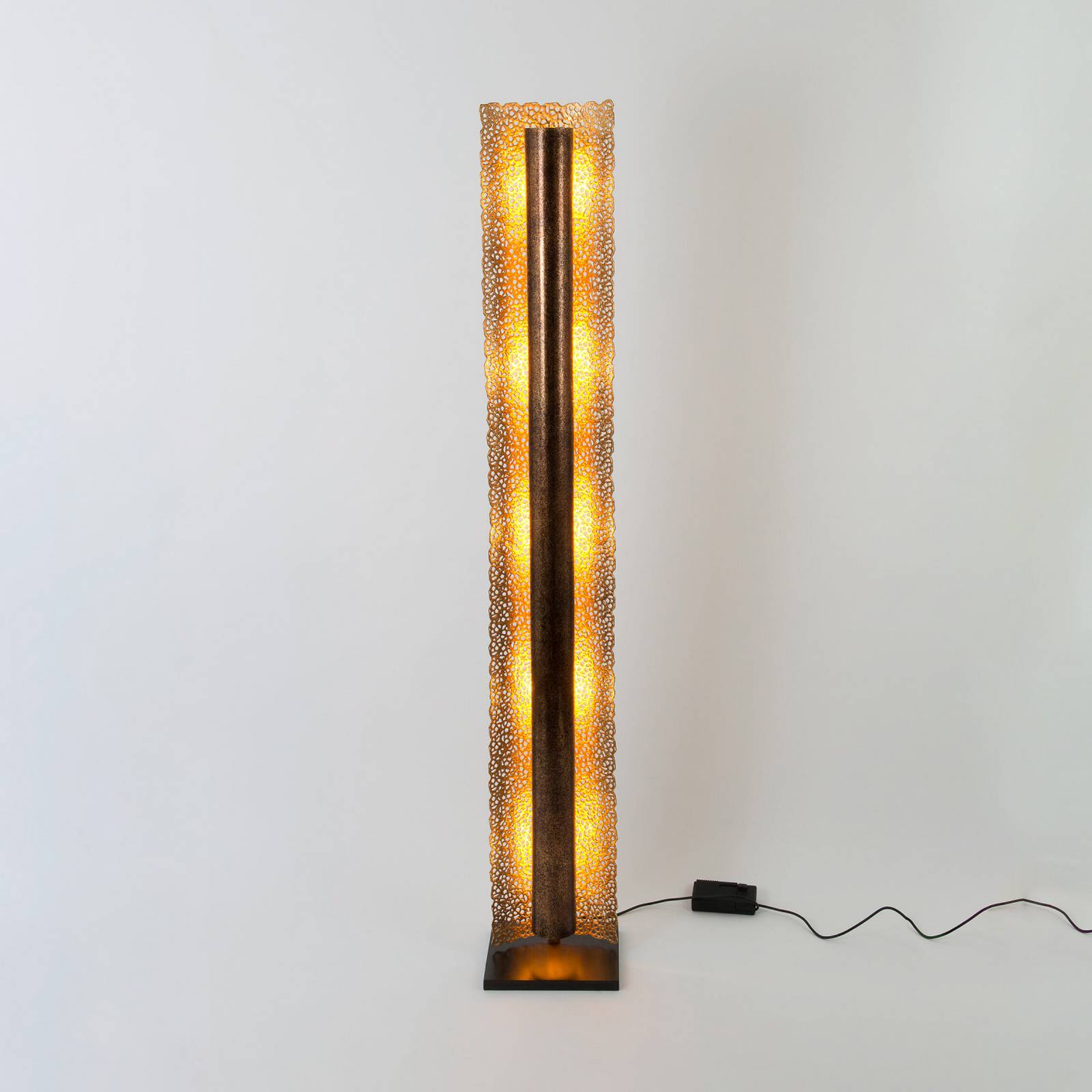 Holländer UTOPISTICO Vloerlamp voor woonkamer / eettafel - modern - messing / goud - metaal - staande lamp - dimbaar