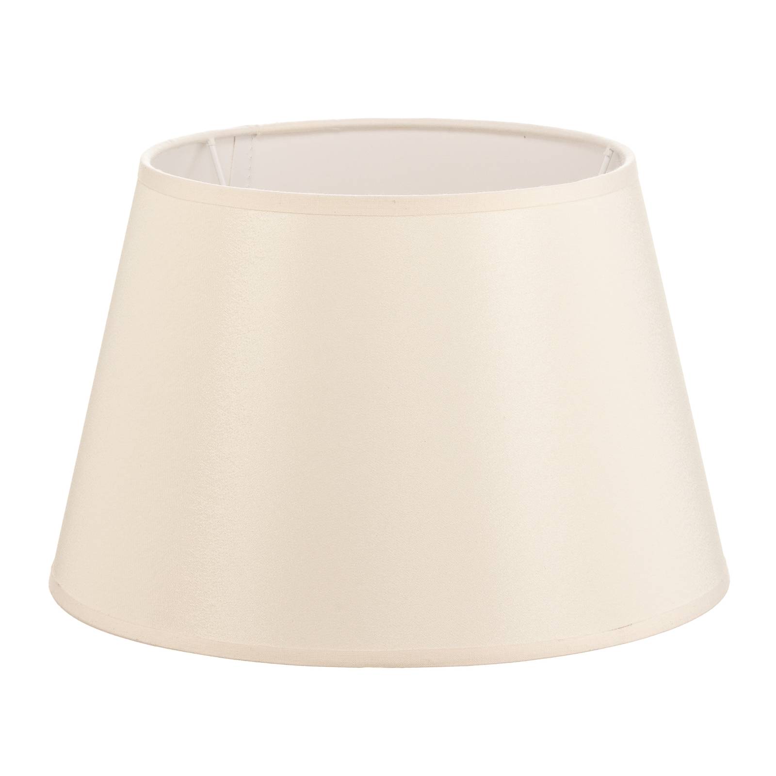 Abat-jour Cone hauteur 18 cm chintz écru/blanc