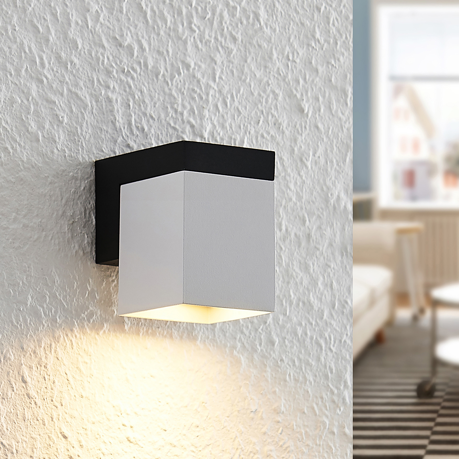 Arcchio Samsa wall light, 1-bulb, white