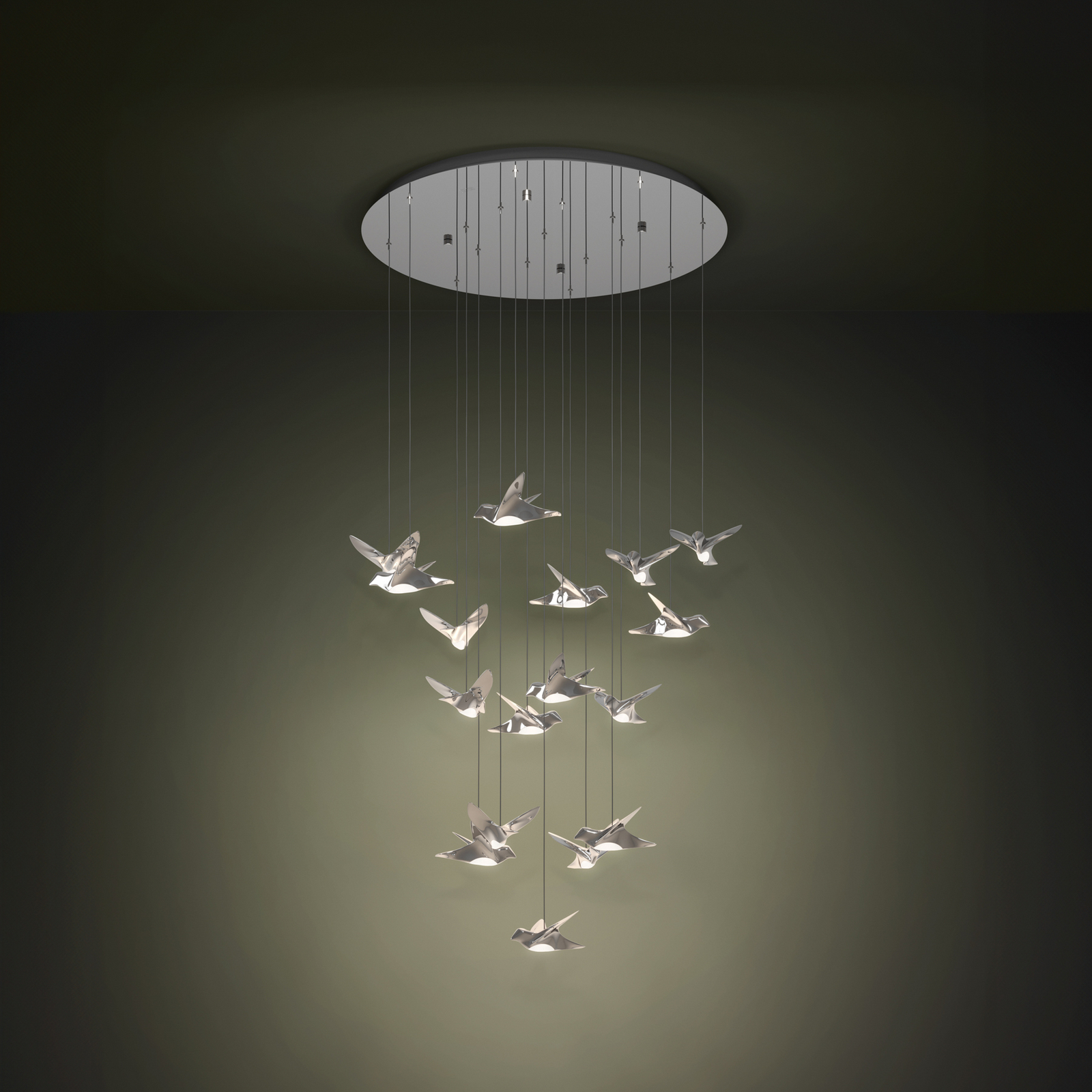 EGLO Stars Of Light Lampada a sospensione a LED Paratebueno cromata rotonda