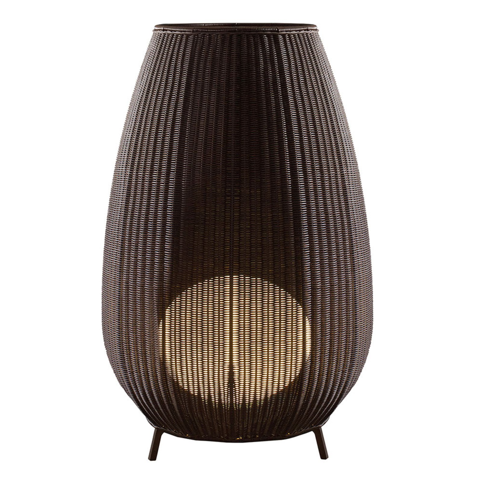 Bover Amphora patio light, rattan brown