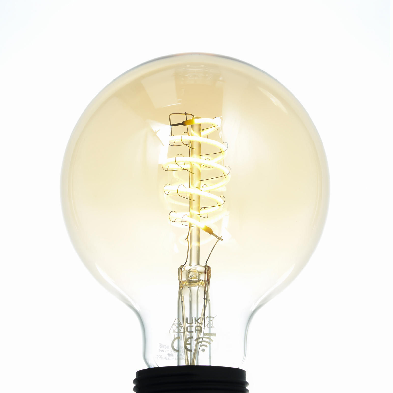 LUUMR Smart LED bulb G95 E27 amber 4.9W Tuya WLAN