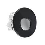 Molto Luce lampe encastrable LED Wall 68R Sina IP44 RD, noir