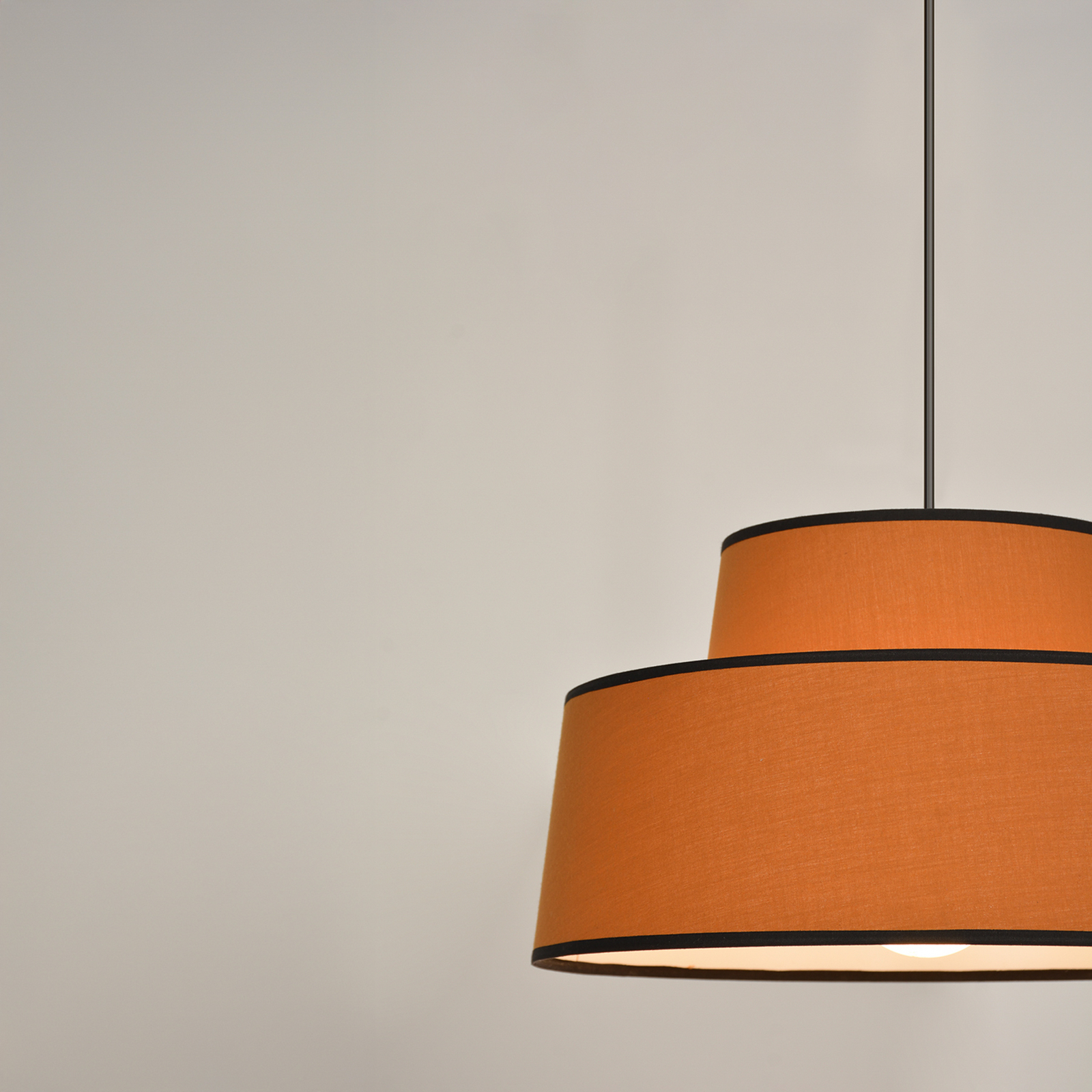 Lampa za vješanje Mallorca, karamela, Ø 38 cm, pamuk - Corep SAS Lampa za vješanje Mallorca, karamela, Ø 38 cm, pamuk - Corep SAS