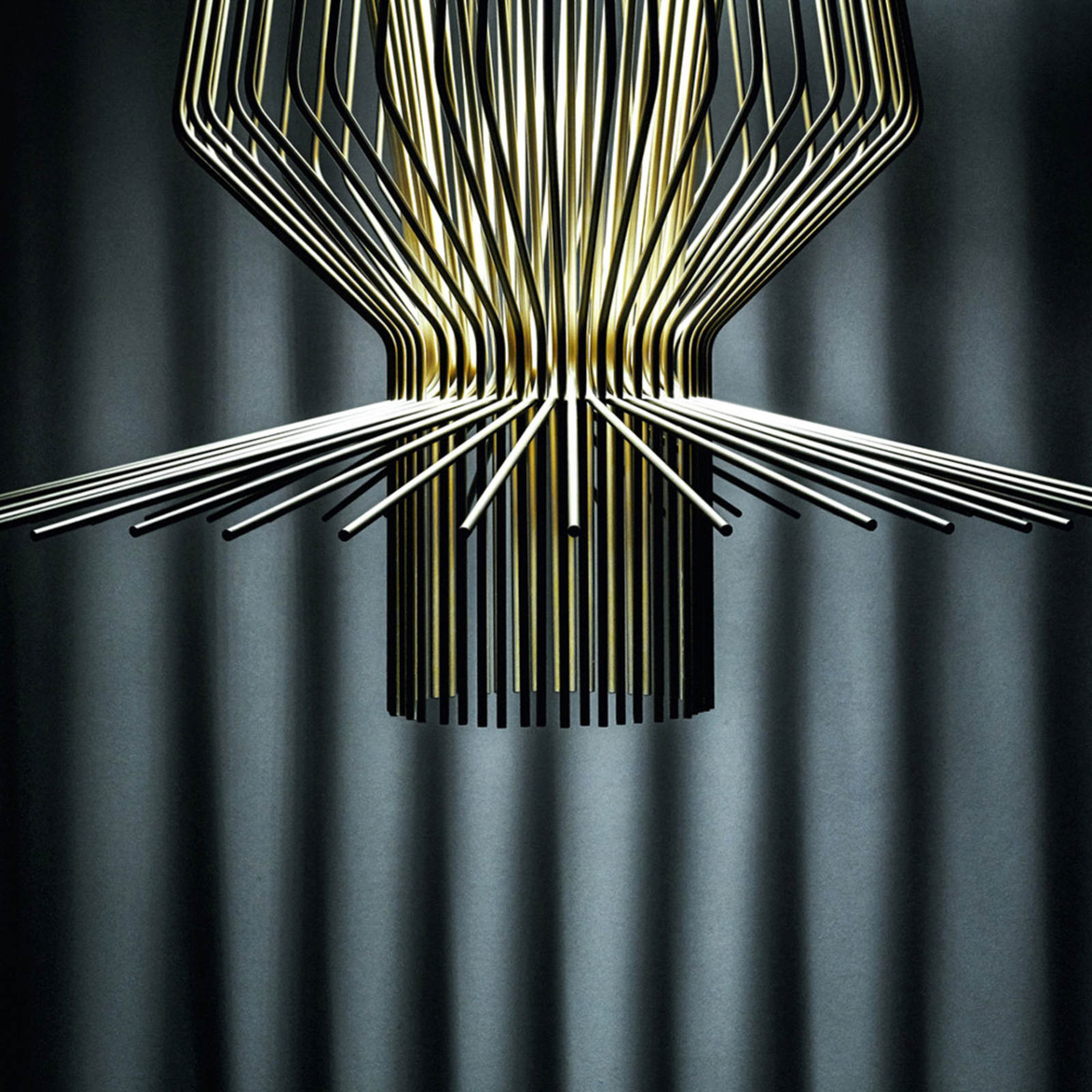 Foscarini Allegro Assai LED-Hängeleuchte, gold