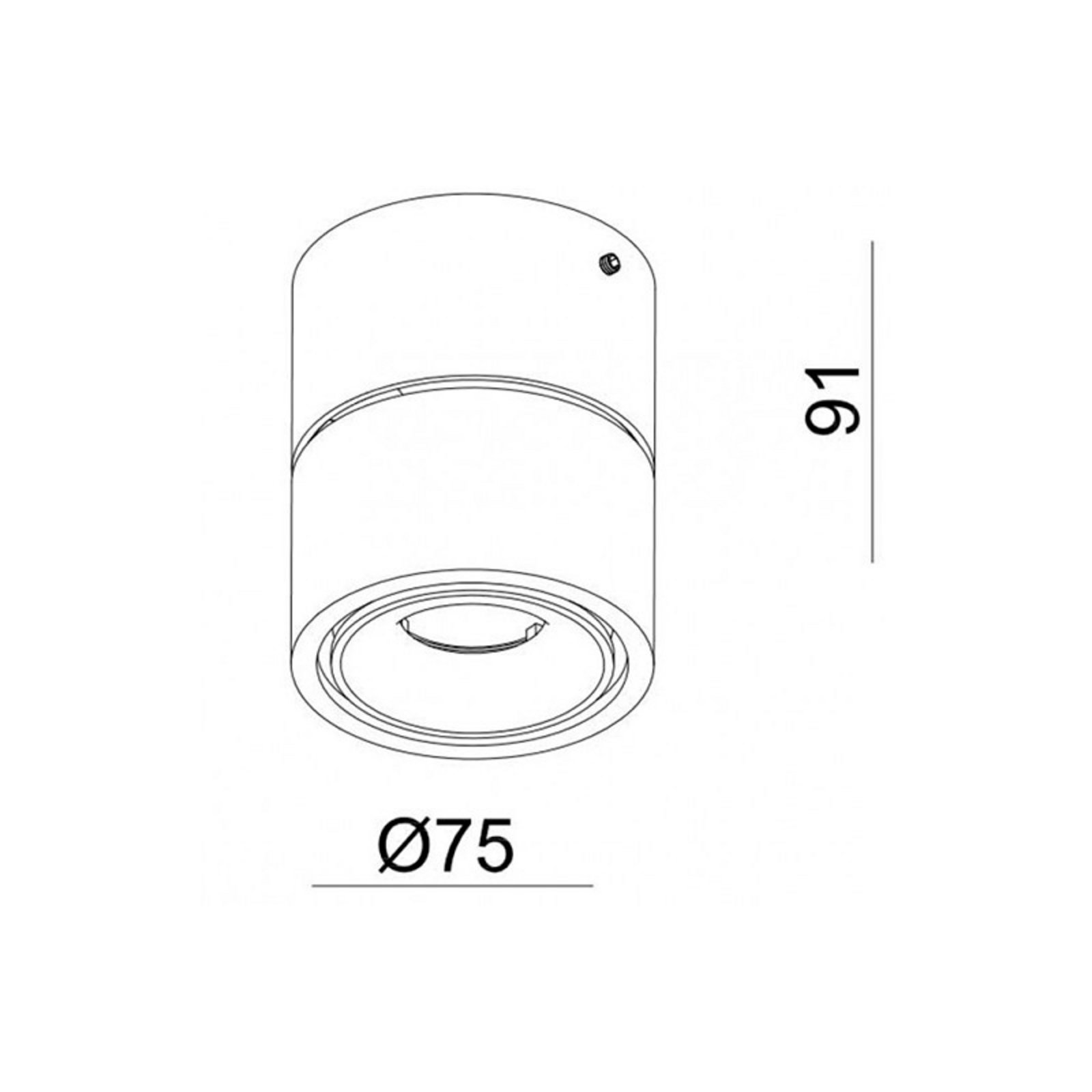 Easy Mini W75 LED Spot 6,1W Alb - Antidark