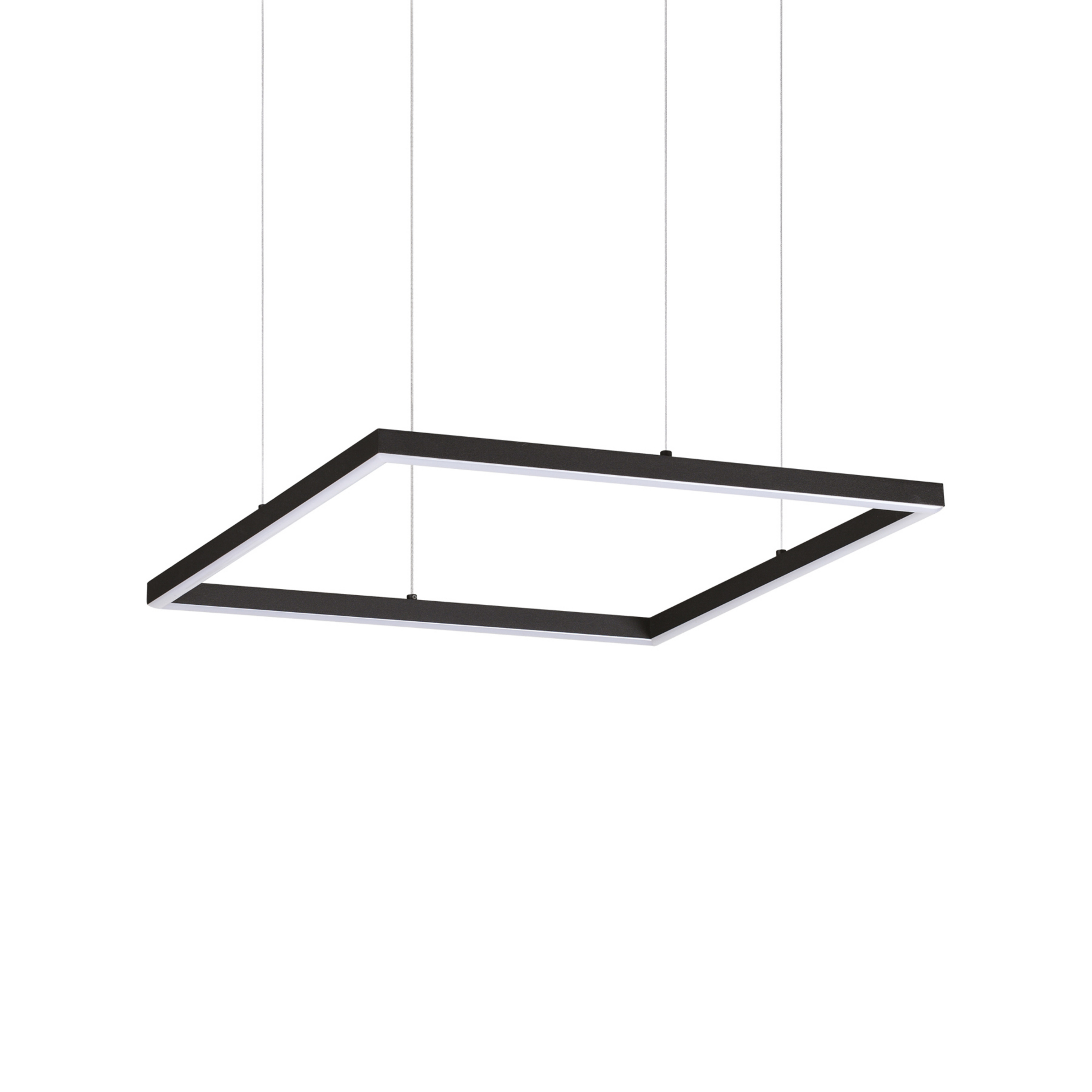 Ideal Lux Lampada a sospensione a LED Oracle Slim 50 x 50 cm nero 3.000 K